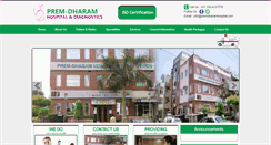 Desktop Screenshot of premdharamhospital.com