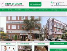 Tablet Screenshot of premdharamhospital.com